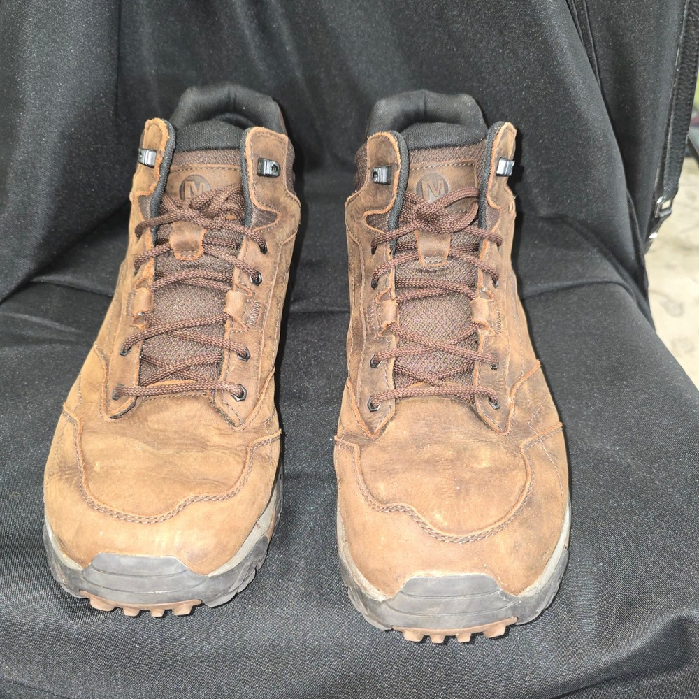 Merrell brown leather Mens lace up‎ ankle boots 11W